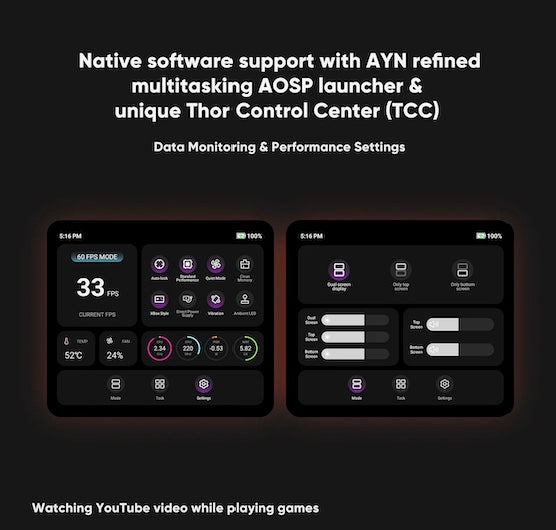 AYN Thor Pro: AMOLED Dual Screen Gaming Handheld