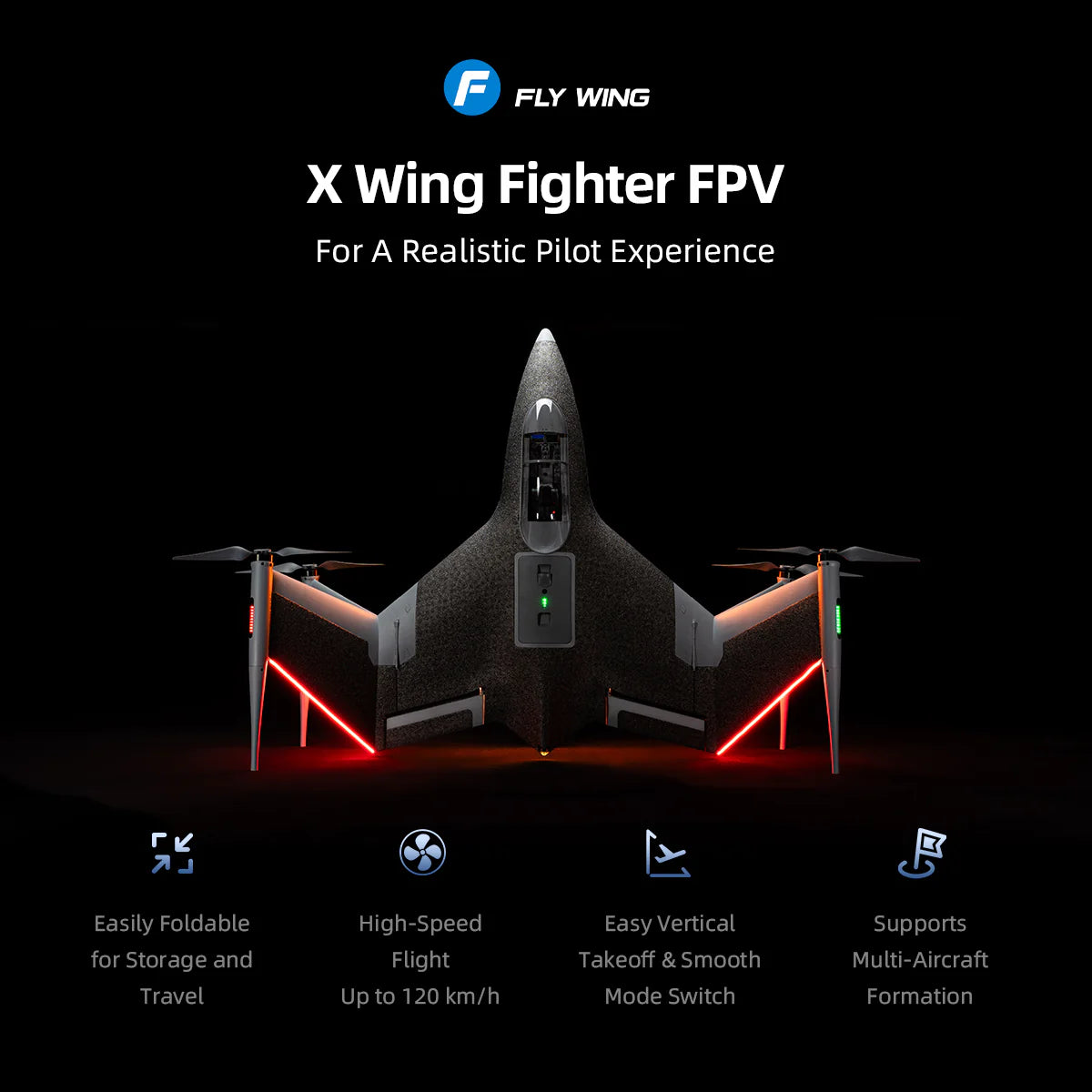 Flywing X Wing Fighter FPV